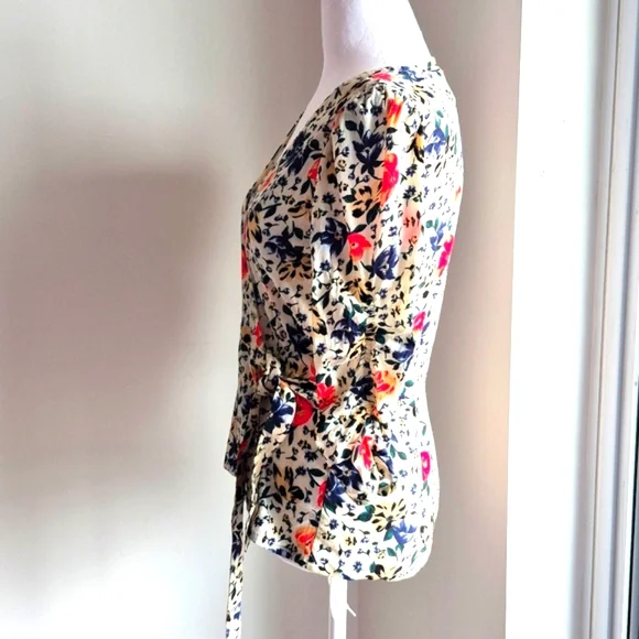 ba&sh Paco Wrap Top In Ecru Size Small - Picture 3 of 7